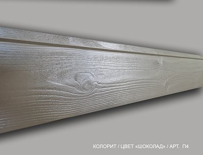 Доска "Иммитация бруса" (Карельский профиль). Сосна/ель сорт АВ. Шоколад. 6 м.